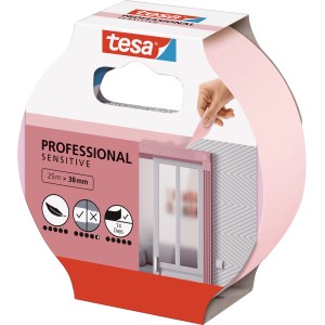 Tesa Malerband Professional Sensitive, 25 m x 38 mm, für empfindliche Oberflächen.