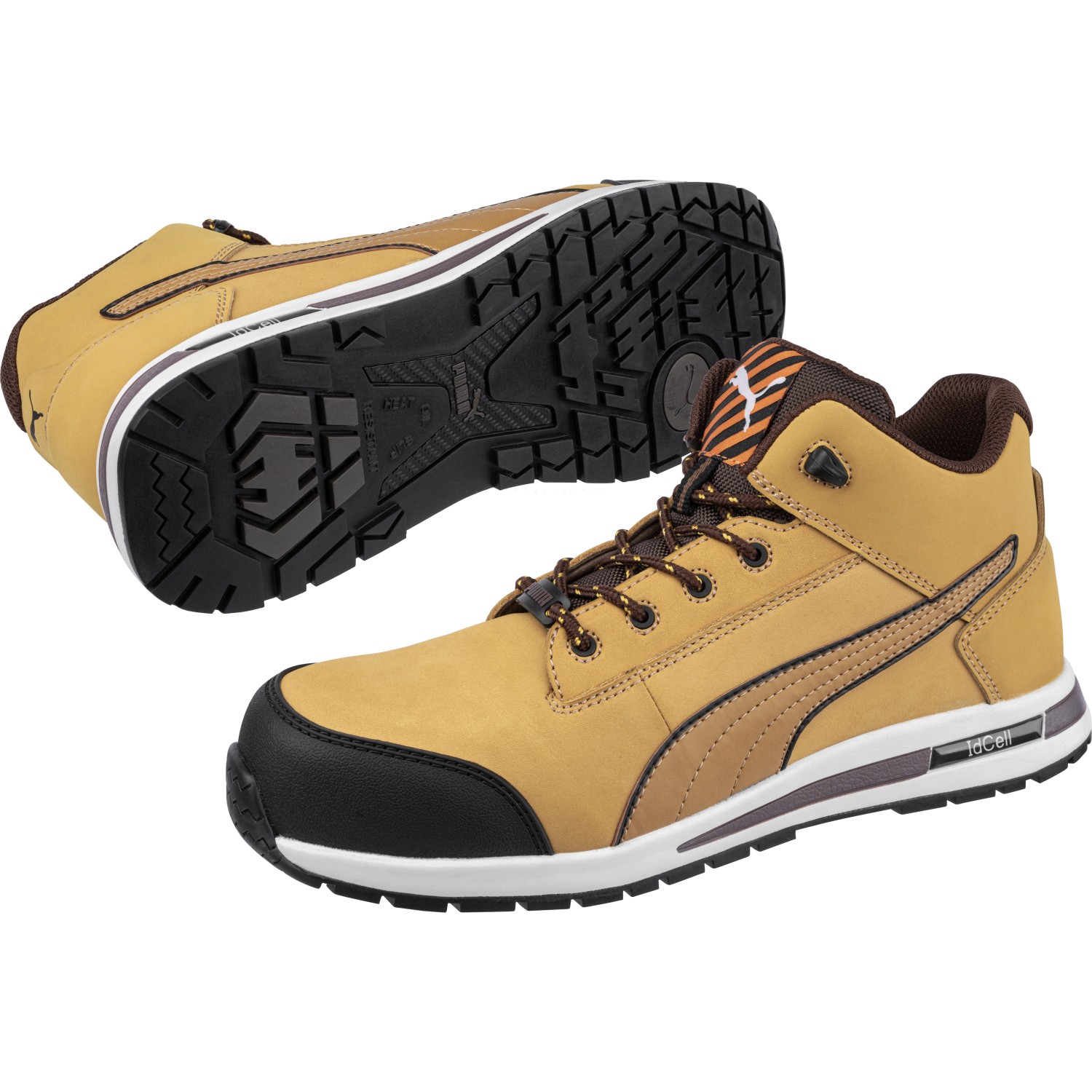 Puma Safety Sicherheitsschuhe Dash Wheat Mid S3 Braun Größe 41