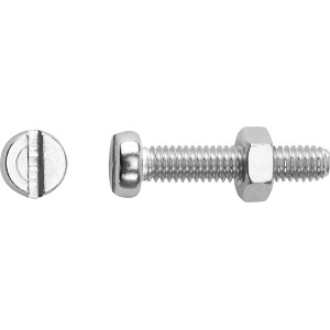 Gewindeschraube M4 x 16 mm Schlitz Edelstahl A2 8 Stück