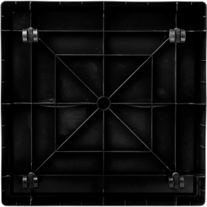 Quadratischer Capi Pflanzenroller in Anthrazit, 40x40 cm, mit Rollen.