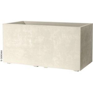 Deroma Pflanzkasten Millennium 79 cm x 39 cm x 39 cm Perlweiß