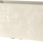 Deroma Millennium Pflanzkasten, 79x39x39 cm, perlweiß, aus Kunststoff mit Wasserreservoir.