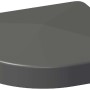 GroJa Kappe für Eckpfosten 9x9 cm, anthrazit, Zubehör für Zaunbau.