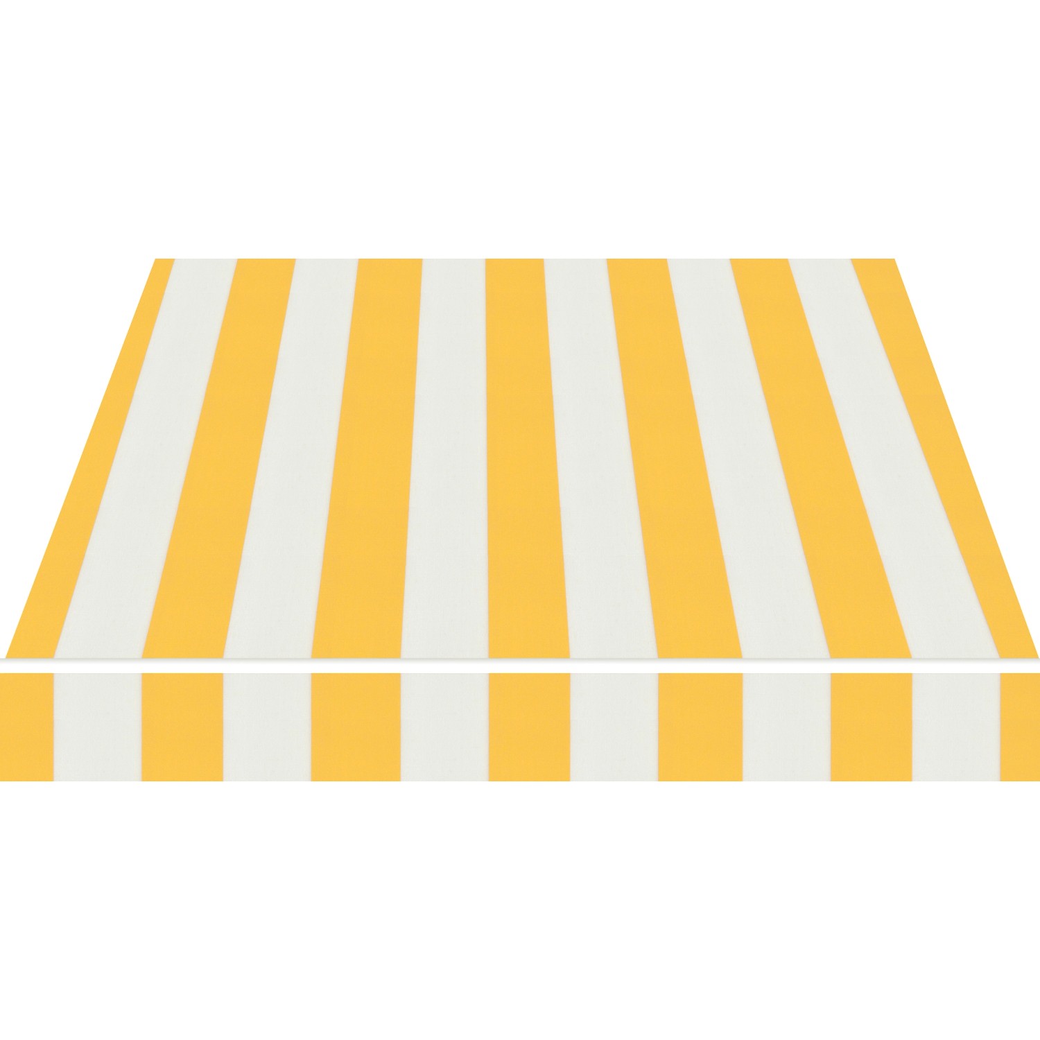 Spettmann Kassettenmarkise, gelb-weiß gestreift. Markise für Terrasse und Balkon.