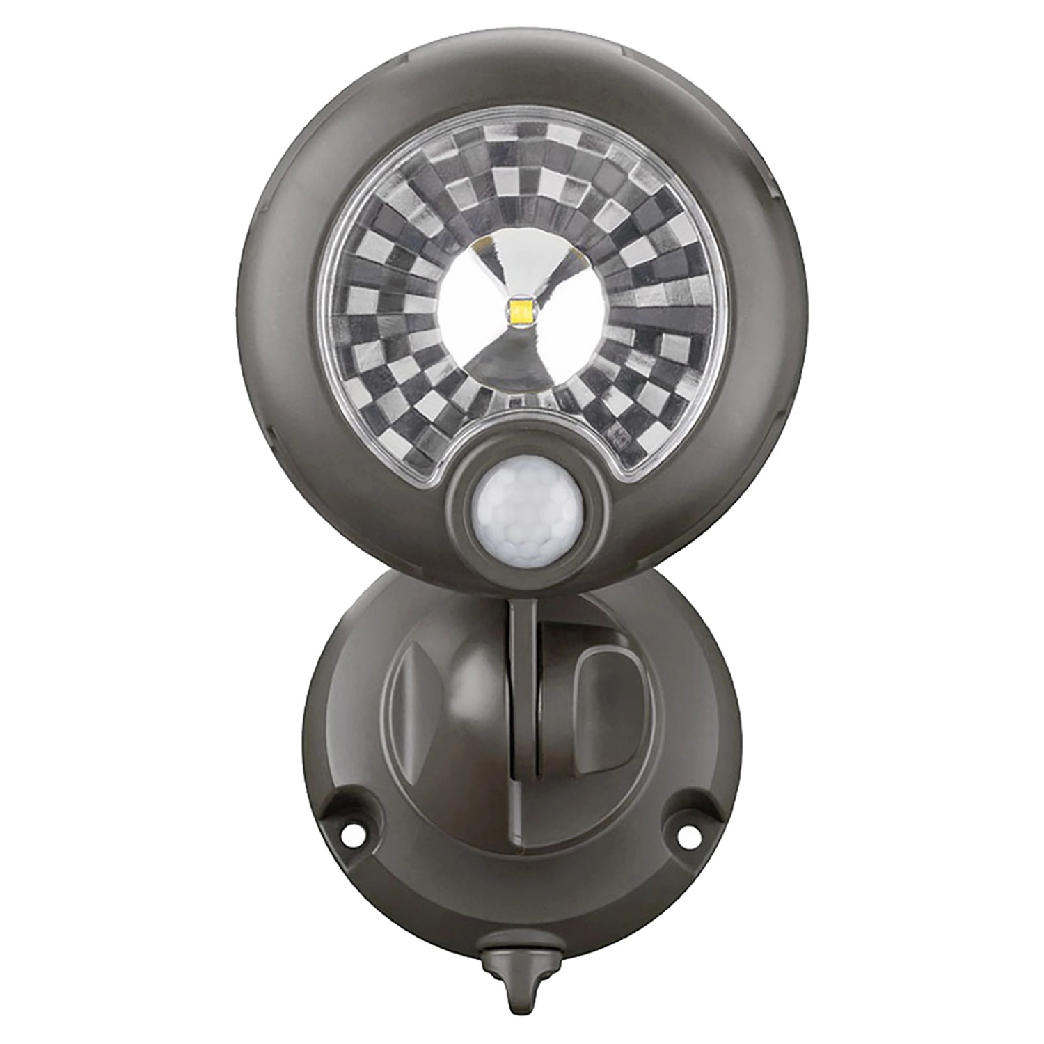 Braune Mr. Beams LED-Außenwandleuchte MB360XT mit Bewegungsmelder für den Außenbereich.