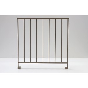 Dieda Geländer-Set Linus, Aluminium, taupe, 1000x1000 mm, mit senkrechten Stäben.