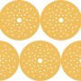 5 gelbe Bosch Expert Schleifblätter C470, Ø 125 mm, Körnung K60 für Exzenterschleifer.