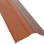 Ziegelrote Firsthaube, 100 cm, für Dachbleche. Schmutzabweisend und leicht zu verlegen.