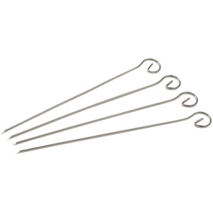 Fackelmann Schaschlikspieße, 4 Edelstahl Grillspieße, 21 cm, Küchenhelfer.