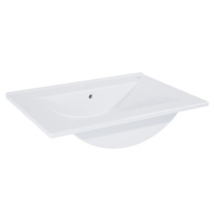 Roca Einbauwaschbecken Kyra 2 cm x 61,5 cm x 46 cm Weiß Hochglanz