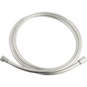 Silberner baliv Brauseschlauch, 200 cm, für Handbrausen im Badezimmer.