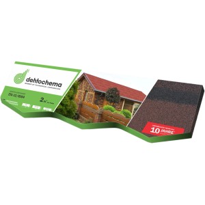 Braune Bitumen-Dreieckschindel für Gartenhaus oder Carport, 2m² Deckfläche.