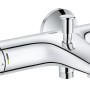 Grohe QuickFix Thermostat-Wannenarmatur Precision Start Chrom, Aufputz-Thermostat mit Wassersparfunktion.