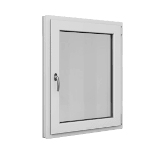 Roro Fenster Basic Kunststoff-Profil Weiß 80 cm x 100 cm DIN R