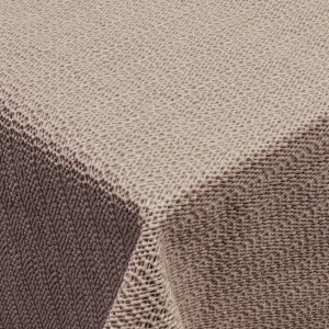 Rechteckige Garten-Tischdecke (150x300 cm) in Taupe, wasserabweisend und pflegeleicht.