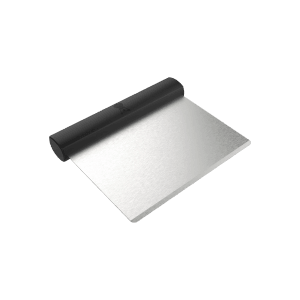 Weber Plancha Spachtel, silberfarbene Edelstahlfläche mit schwarzem Griff. Grillutensil zum Wenden und Reinigen.
