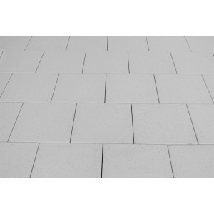 Terrassenplatten Classic Kristall Weiß, 40x40 cm, aus Beton für Gartenwege & Terrassen.