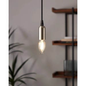 E14 LED Leuchtmittel in Kerzenform, 4W, warmweißes Licht, nicht dimmbar.