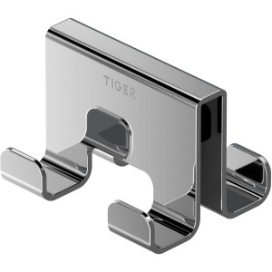 Tiger Handtuchhaken Caddy für Duschkabine 6-8 mm Doppelt Chrom