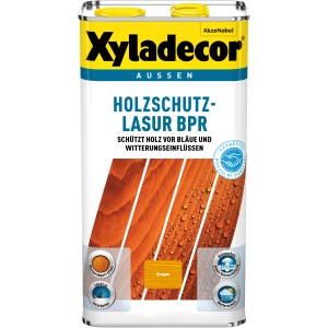 Xyladecor Holzschutz-Lasur BPR Oregon, 5 l Dose. Holzlasur für Aussenbereiche.