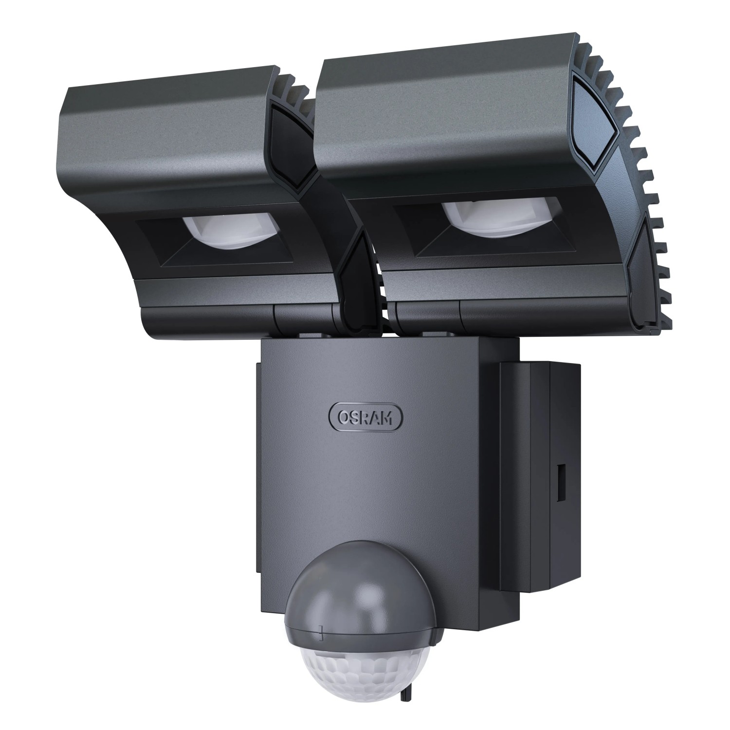 Osram LED-Außenstrahler Noxlite mit Bewegungsmelder Grau 2-flammig kaufen bei OBI