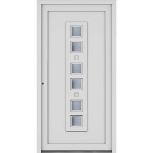 Roro Haustür OKE 1102 Kunststoff Weiß 100 cm x 210 cm DIN L