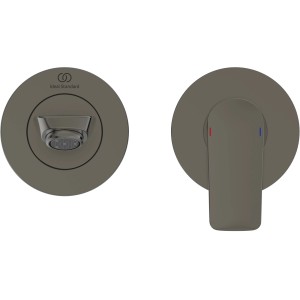 Ideal Standard Connect Air Wand-Waschtischarmatur, Magnetic Grey, Ausladung 18,5cm.