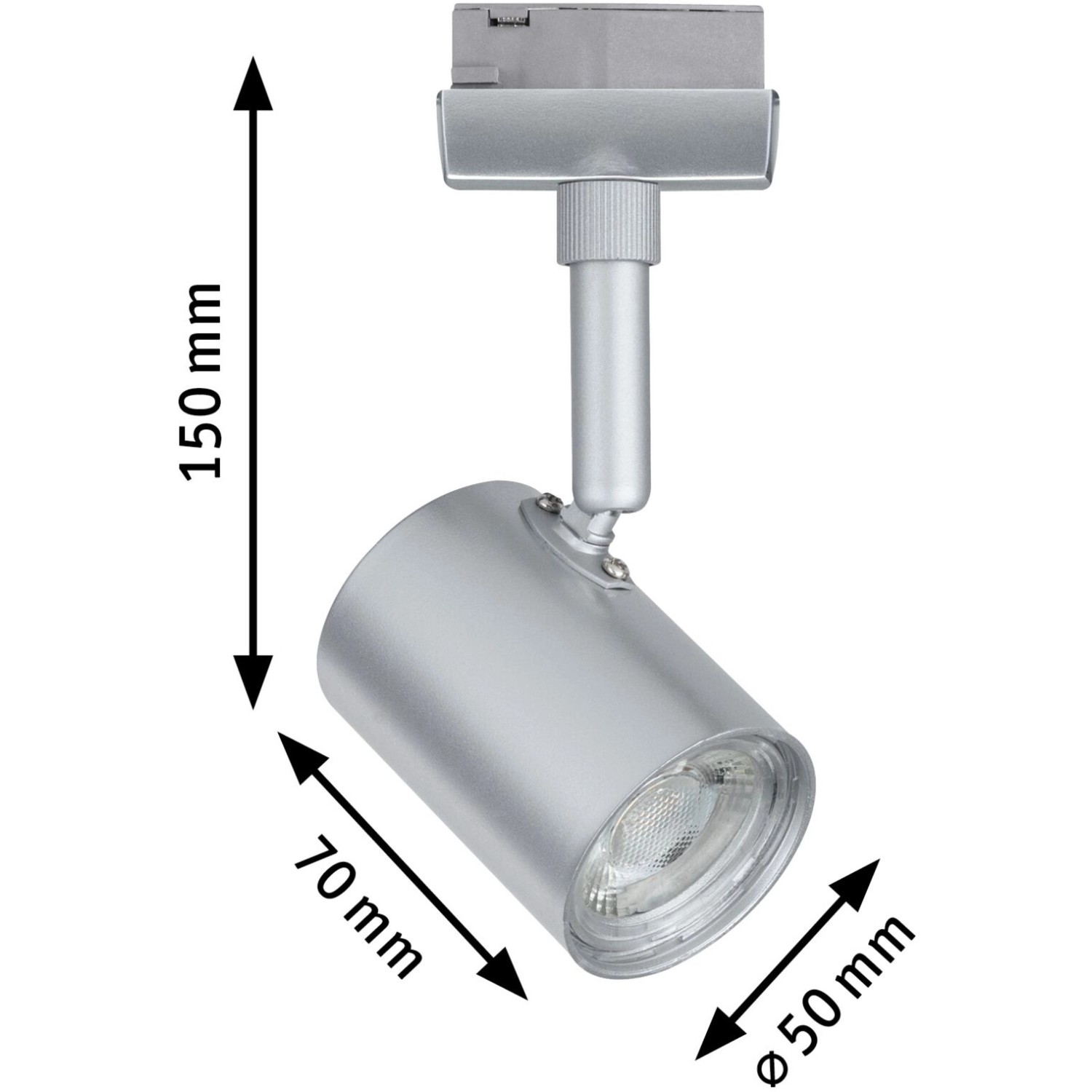 Paulmann Urail LED Spot Limba, 4W, Chrom matt, für Schienensysteme. Warmweißes Licht.