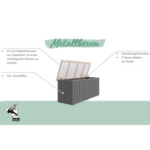 Karibu Freizeitbox Helios 3 Graualuminium