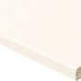 Weiße Kaindl Fensterbank, 20 cm breit, ohne Abkantung.