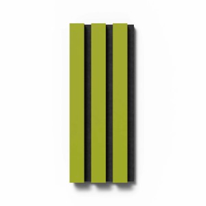 Akustikpaneel Muster Linoleum Spring Green/Schwarz, 29,5x15cm. Wandpaneel zur Schallverbesserung.