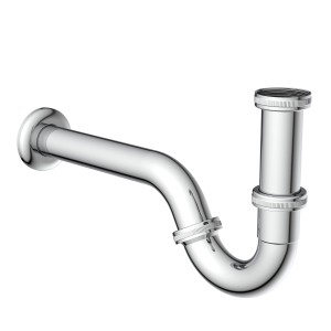 Verchromter Kirchhoff Bidet-Siphon, 41,9 mm (1 1/4) x 32 mm, für den Anschluss an ein Bidet.