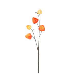 Orangefarbene Kunstblume Chinesische Laterne von Mica Decorations, 40 cm hoch.