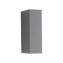Graue LED-Außenwandleuchte Block von Paul Neuhaus, 16x8x5 cm.