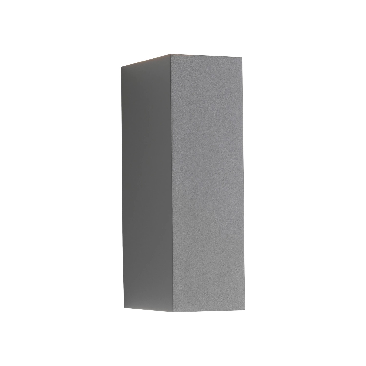 Graue LED-Außenwandleuchte Block von Paul Neuhaus, 16x8x5 cm.