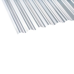 Transparente Gutta PVC-Wellplatten Sinus 76/18, 120x80 cm, 10 Stück für Kunststoffbedachung.
