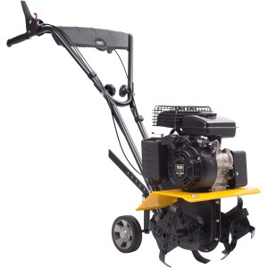 Texas Benzin-Motorhacke Lilli345TG, gelb/schwarz, für Gemüsegärten. Leichtgewicht mit Transportrad.