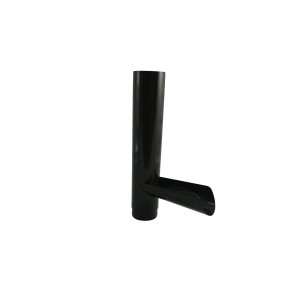 Braune Marley Wasserablaufkappe DN 105 für Kunststoff-Dachrinnen.