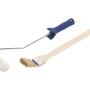 LUX Streich-Set, 2-teilig: Farbroller (10cm) mit Goldfaden und Eckenpinsel (5cm) für Malerarbeiten.