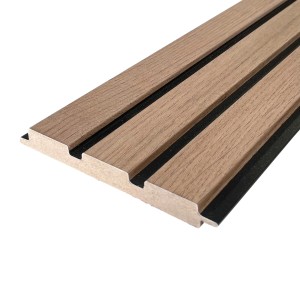 FN Acustico Wandpaneel in Eiche Lamello Optik, foliert. Akustikpaneel für Wandverkleidung.