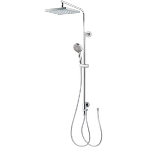 Breuer Aquamaxx 310 Duscharmatur mit eckiger Kopf- und Handbrause für separate Armatur.