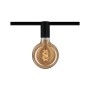 Paulmann URail Spot Ceiling Socket, schwarz, mit dekorativem E27 Leuchtmittel.