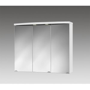 Sieper Spiegelschrank Ancona, 83 cm breit, mit drei Spiegeltüren und integrierter Beleuchtung.