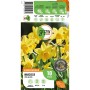 Verpackung gelber Narzissen Tête-à-Tête von GROW by OBI, Blumenzwiebeln für Frühling.