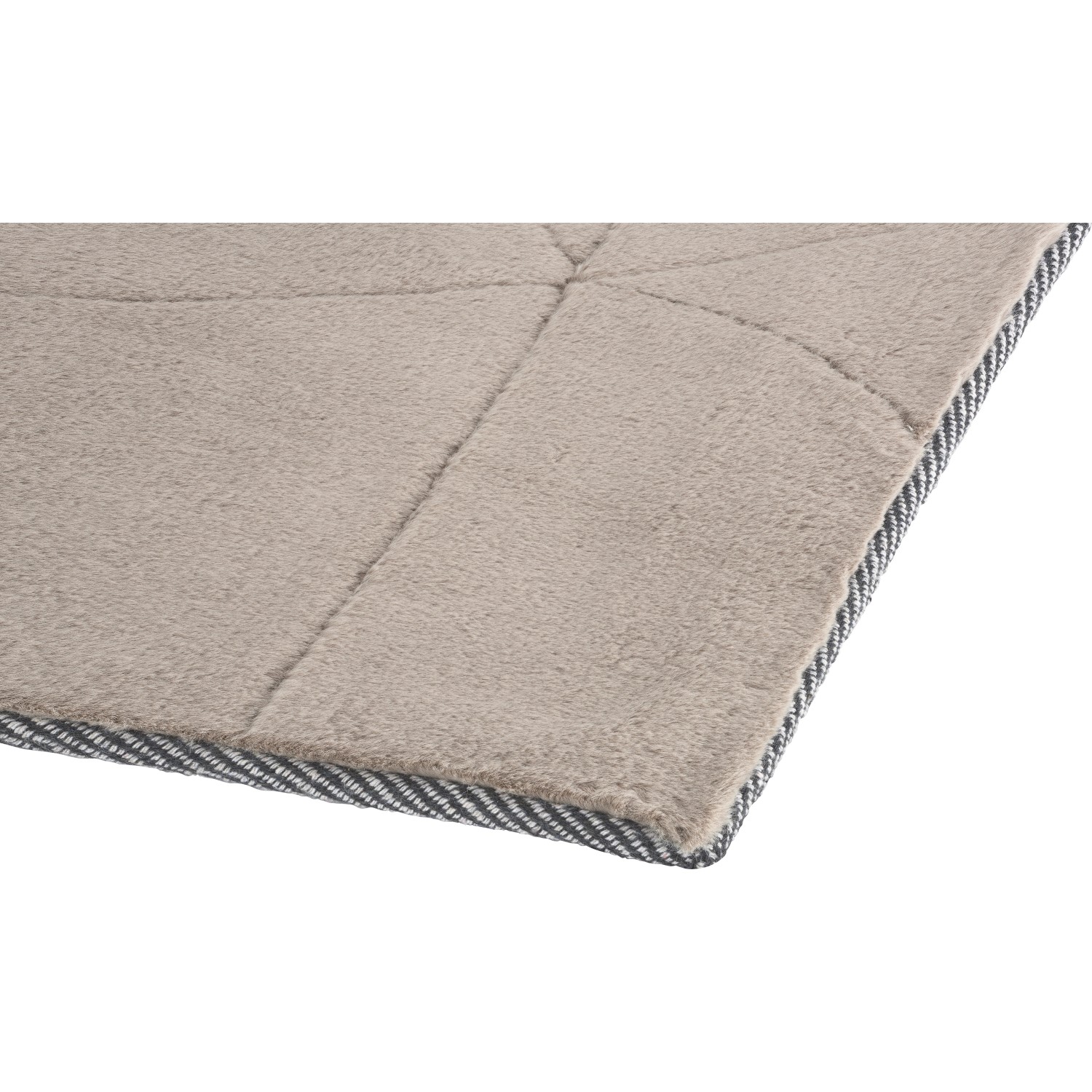 Beiger Microfaser Teppich Midnight Mystery, 120x180 cm, Kurzflorteppich mit Muster.