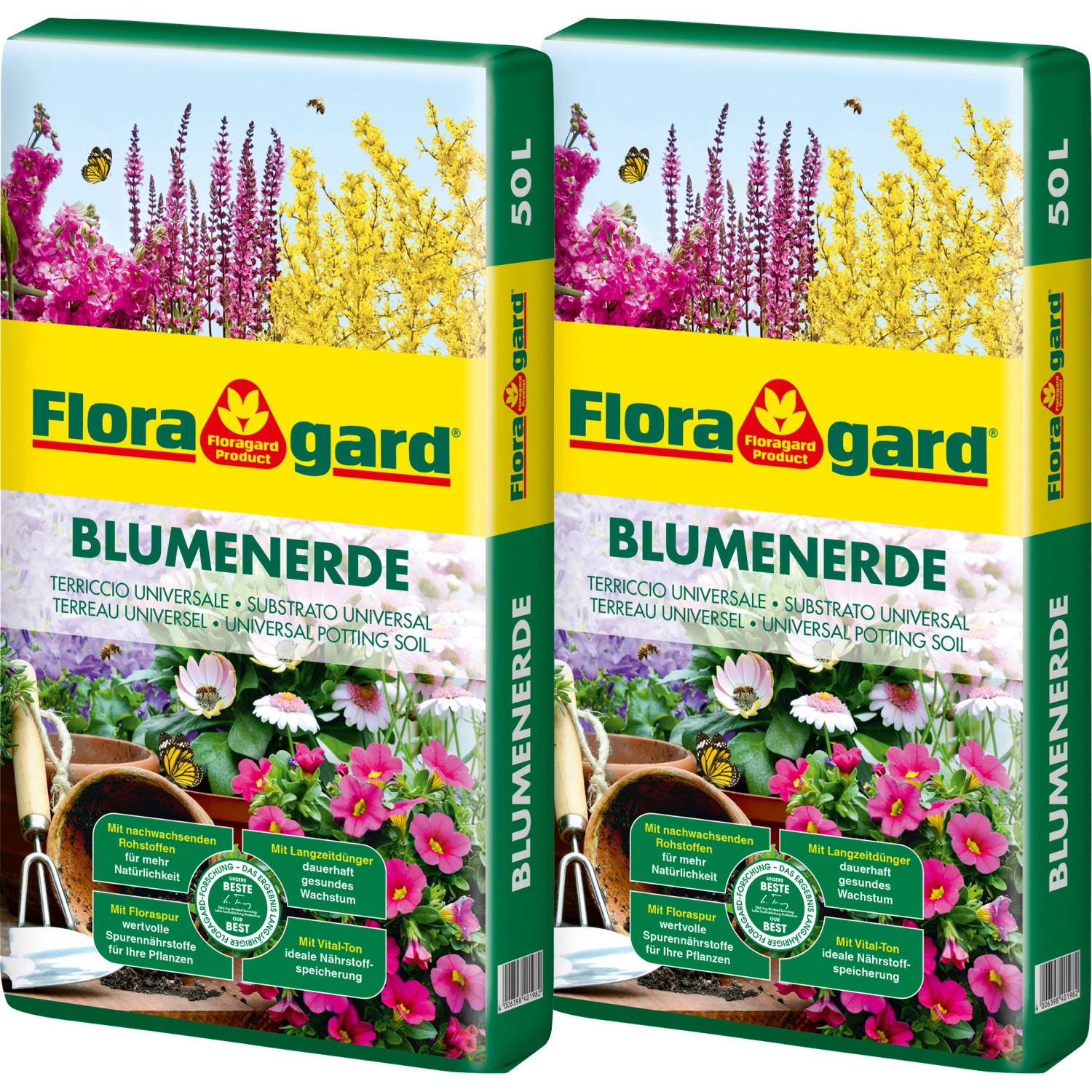 Floragard Blumenerde 2 x 50 l kaufen bei OBI