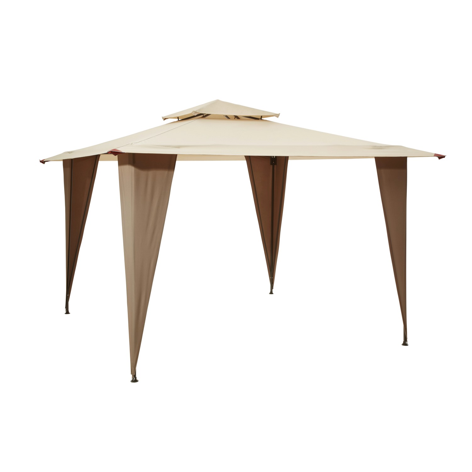 OBI Doppeldach StahlPavillon Nerja 350 cm x 350 cm kaufen bei OBI