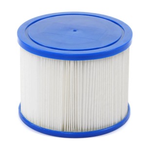 MCW Wasserfilter für Whirlpool E32, Filterkartusche, blau-weißer Kunststoff/Textil Filter