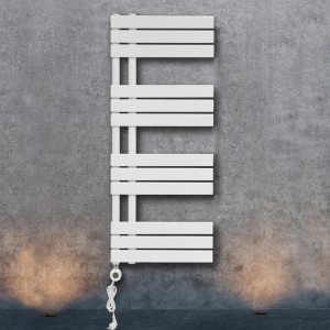 Elektrischer Badheizkörper Limburg 700 W Weiß 120 cm x 50 cm