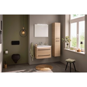 Fackelmann Badmöbel Hochschrank B.Round 30 cm Rechts Sandeiche